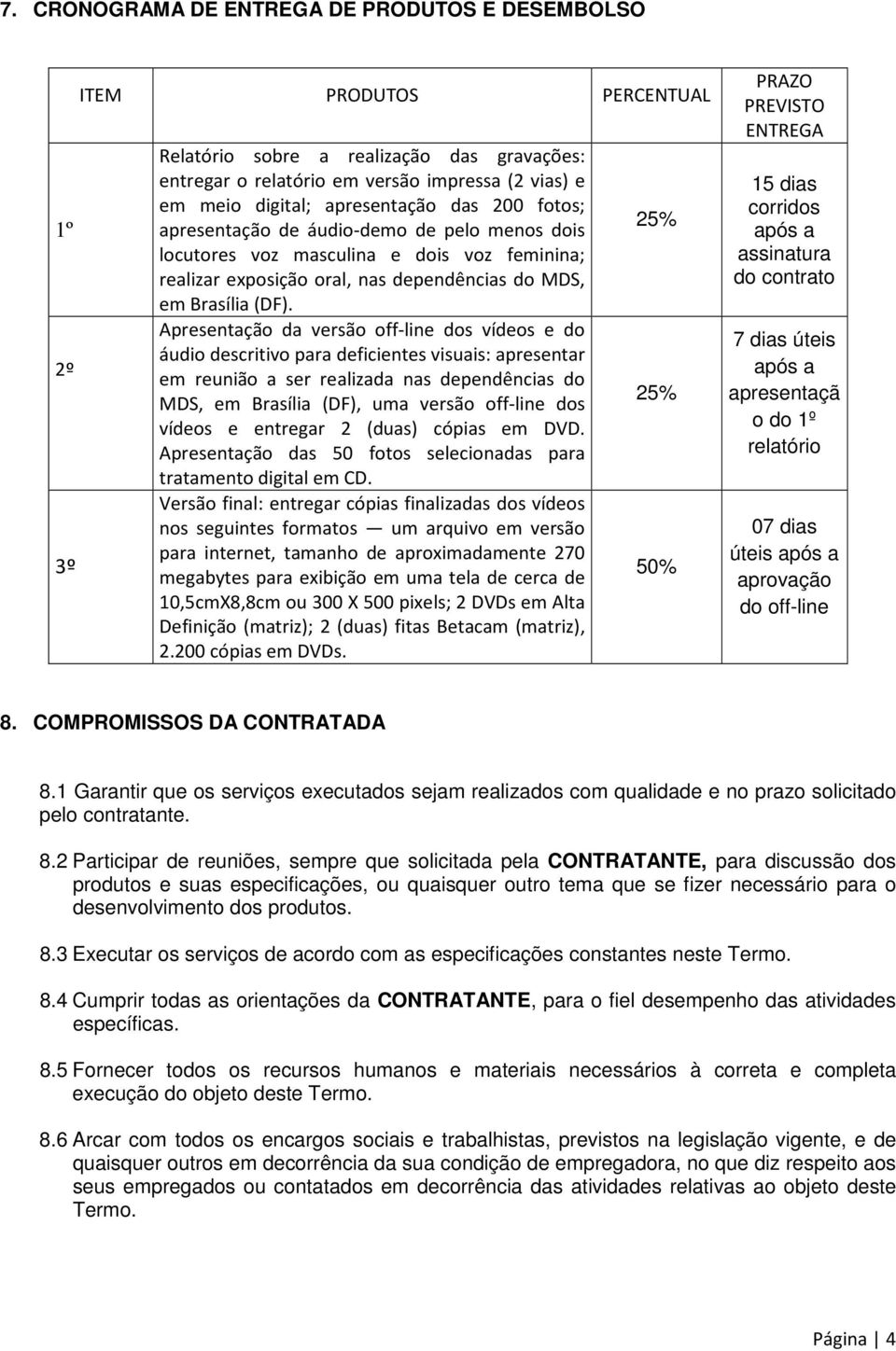 Apresentação da versão off-line dos vídeos e do áudio descritivo para deficientes visuais: apresentar em reunião a ser realizada nas dependências do MDS, em Brasília (DF), uma versão off-line dos