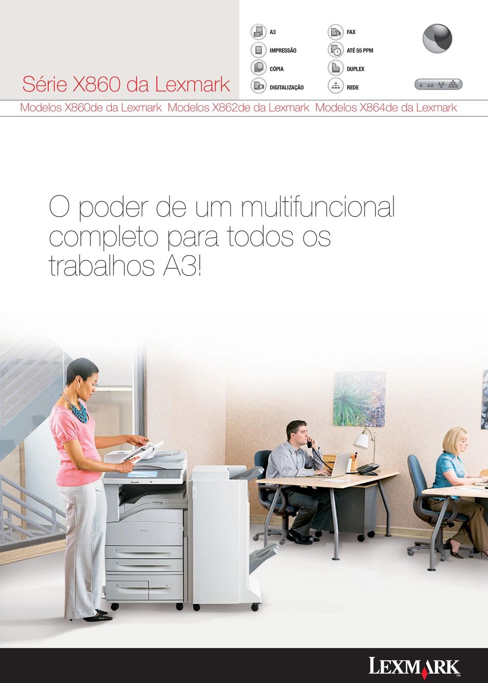 Modelos X862de da Lexmark Modelos X864de da Lexmark O