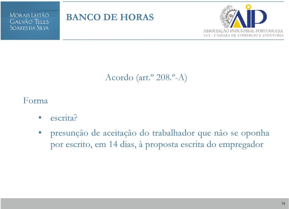 º-A) presunção de aceitação do trabalhador