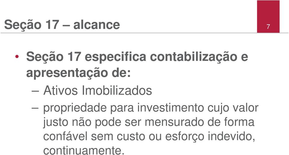 investimento cujo valor justo não pode ser mensurado de