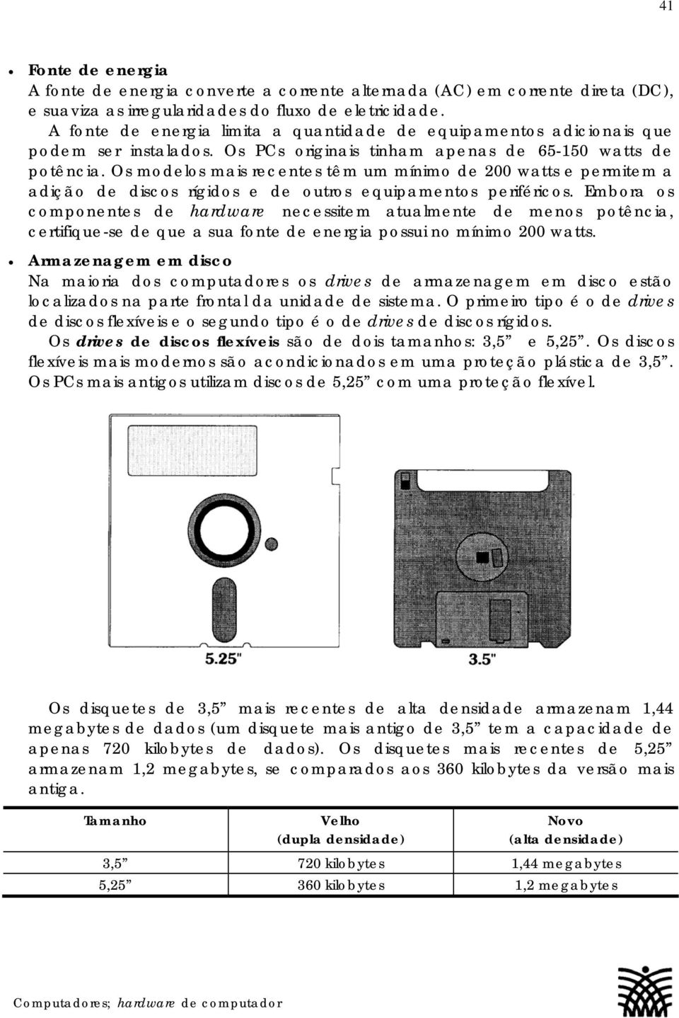 Os modelos mais recentes têm um mínimo de 200 watts e permitem a adição de discos rígidos e de outros equipamentos periféricos.