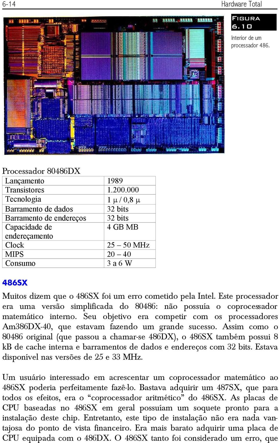 000 1 / 0,8 bits bits 4 GB MB 25 50 MHz 20 40 3a6W 486SX Muitos dizem que o 486SX foi um erro cometido pela Intel.