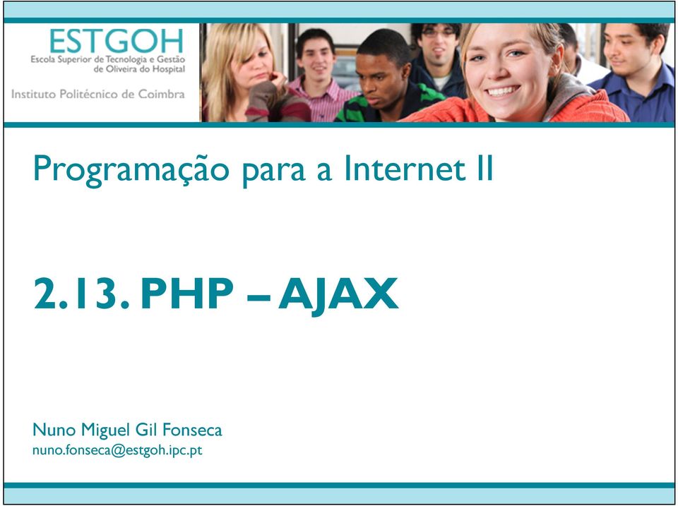 PHP AJAX Nuno Miguel