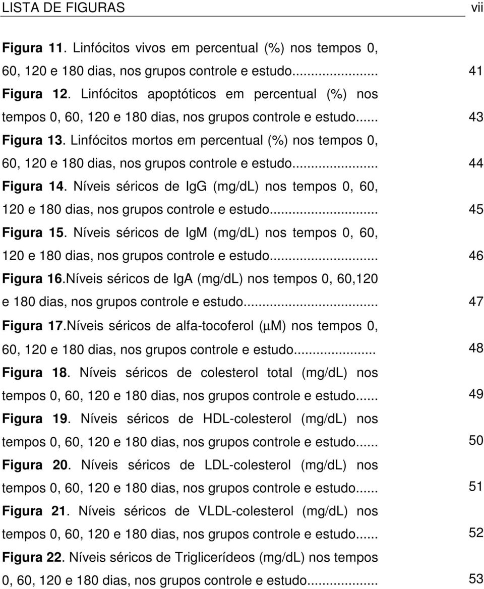 Linfócitos mortos em percentual (%) nos tempos 0, 60, 120 e 180 dias, nos grupos controle e estudo... Figura 14.