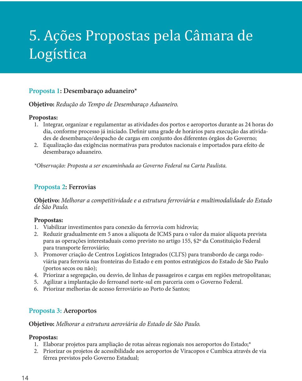 Equalização das exigências normativas para produtos nacionais e importados para efeito de desembaraço aduaneiro. *Observação: Proposta a ser encaminhada ao Governo Federal na Carta Paulista.