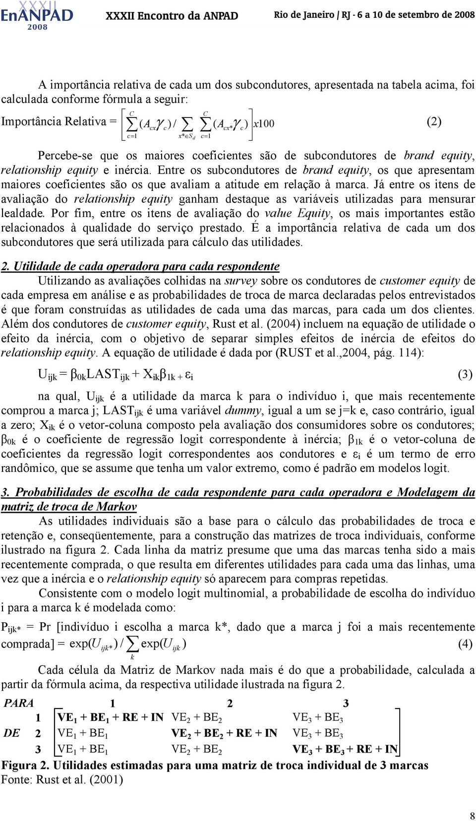 Entre os subcondutores de brand equity, os que apresentam maiores coeficientes são os que avaliam a atitude em relação à marca.