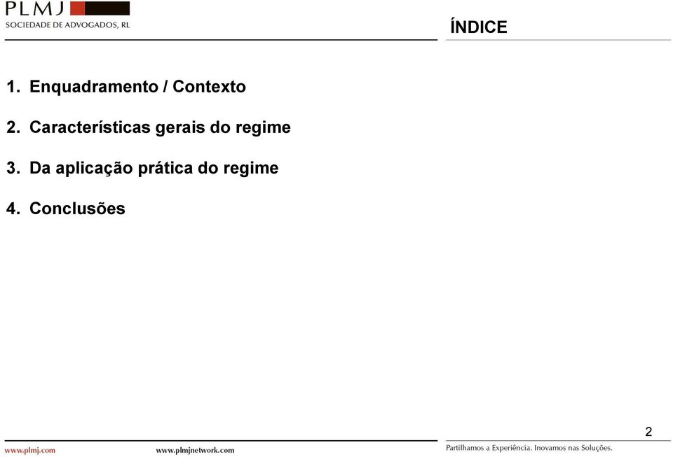 Características gerais do