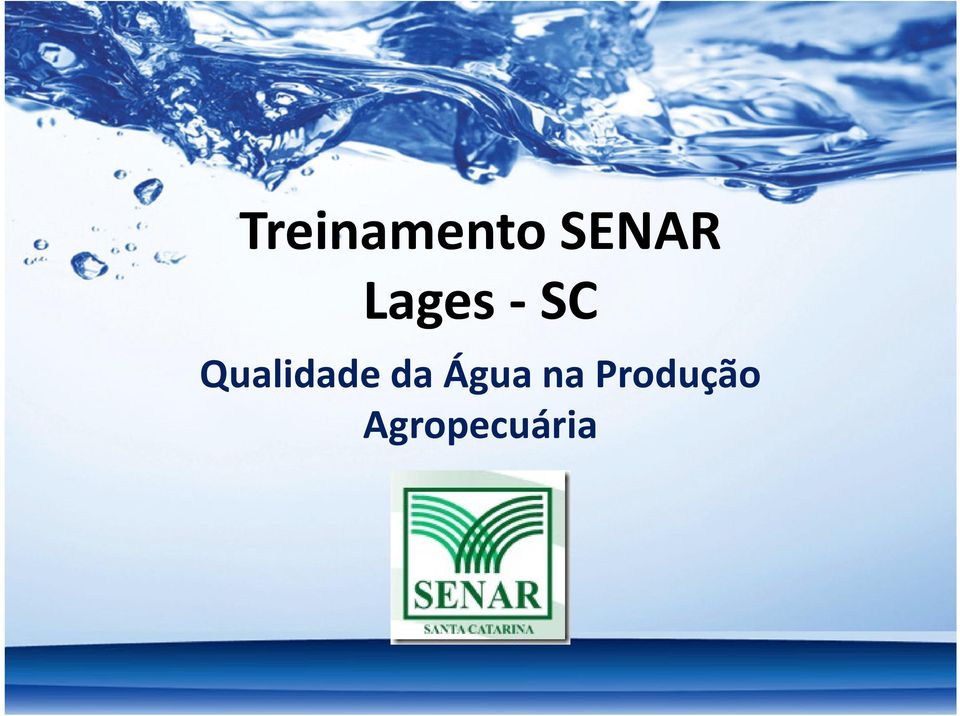 SENAR Lages -SC Qualidade da