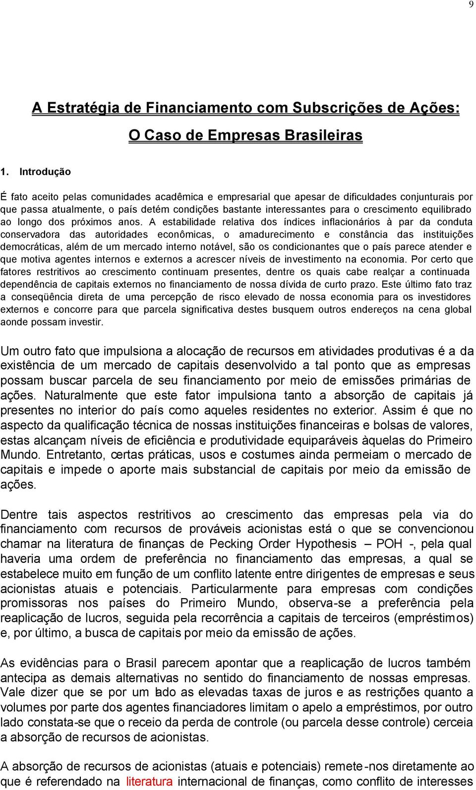 ao longo dos próximos anos.