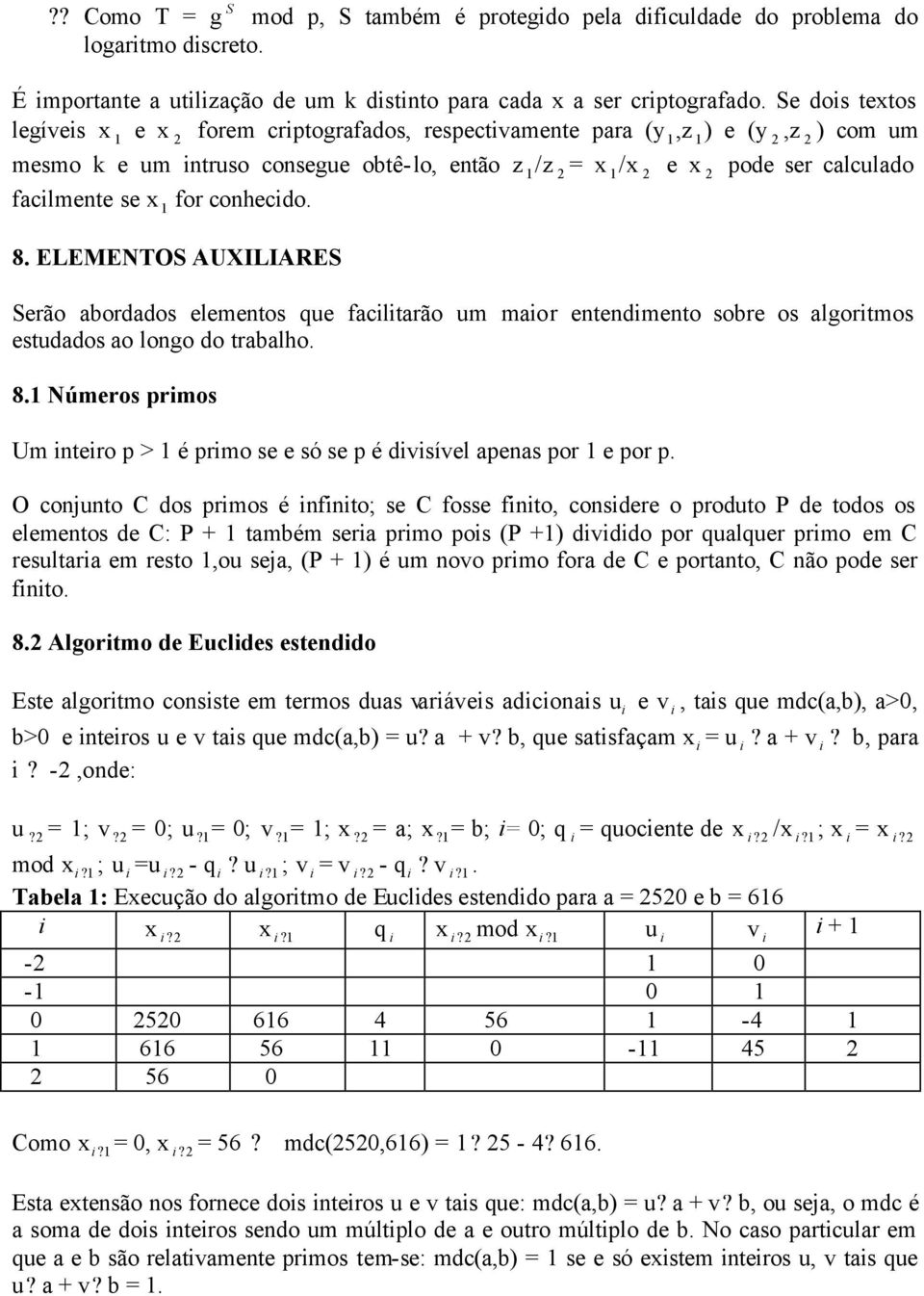 ELEMENTOS AUXILIARES Serão abordados elementos que facilitarão um maior entendimento sobre os algoritmos estudados ao longo do trabalho. 8.