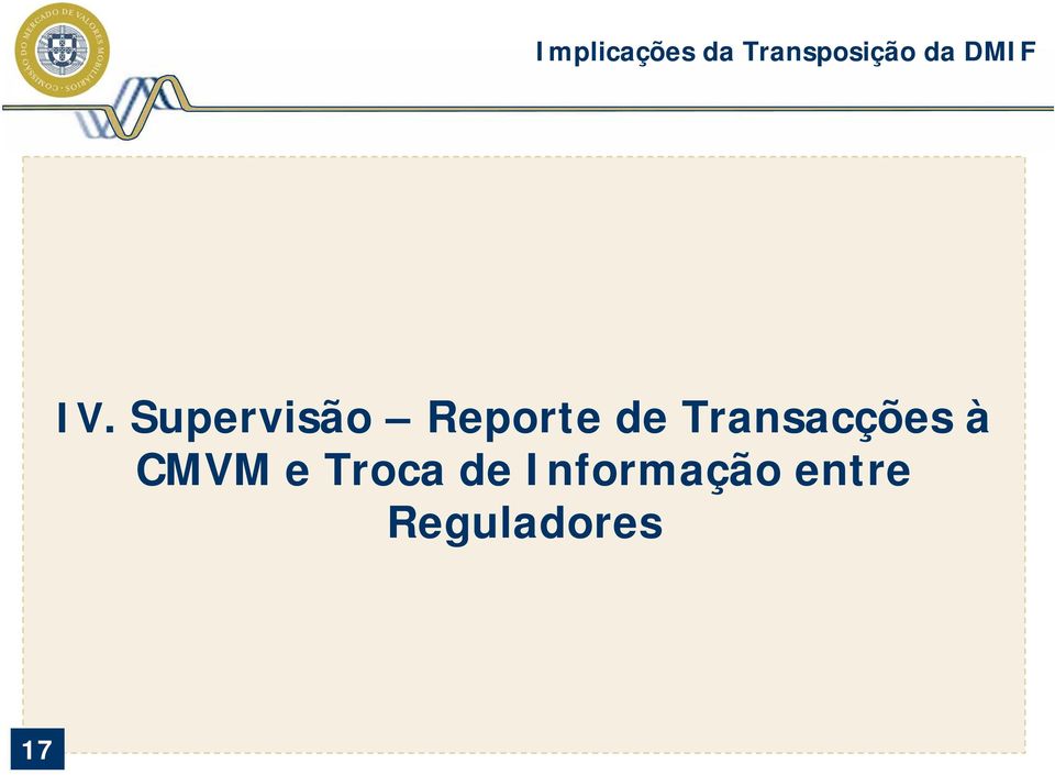 Transacções à CMVM e