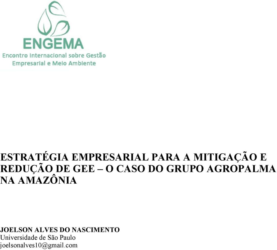 AMAZÔNIA JOELSON ALVES DO NASCIMENTO