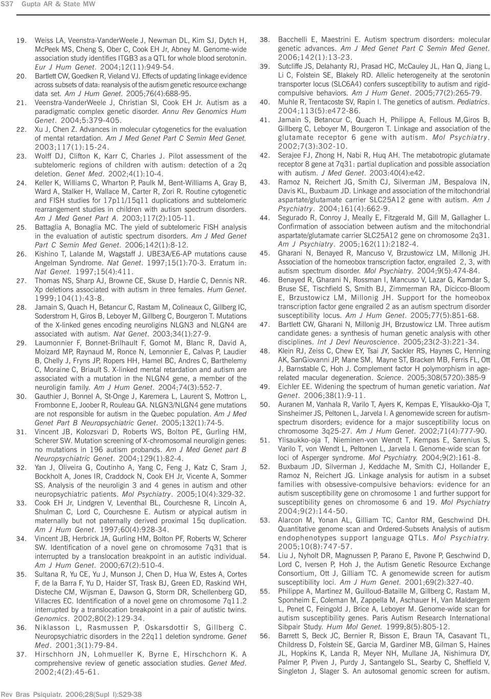 Effects of updating linkage evidence across subsets of data: reanalysis of the autism genetic resource exchange data set. Am J Hum Genet. 2005;76(4):688-95. 21.