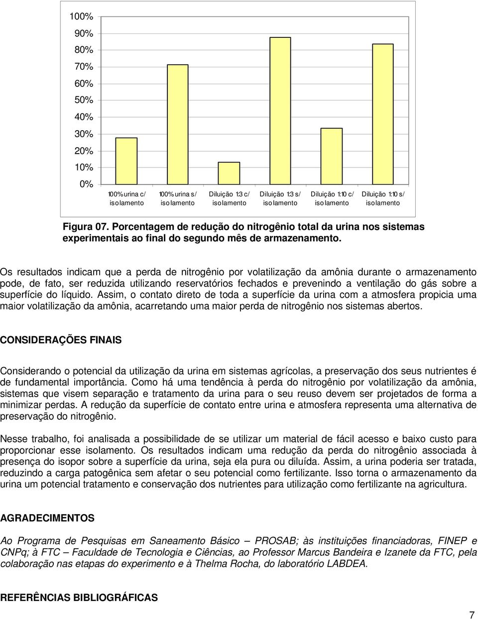 Os resultados indicam que a perda de nitrogênio por volatilização da amônia durante o armazenamento pode, de fato, ser reduzida utilizando reservatórios fechados e prevenindo a ventilação do gás