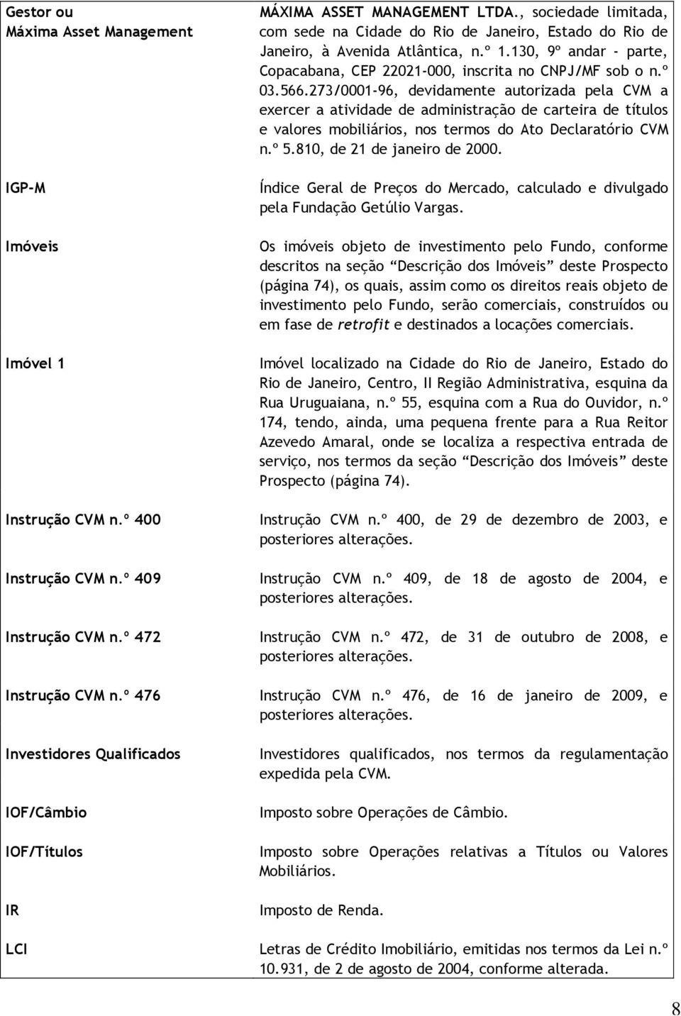 º 1.130, 9º andar - parte, Copacabana, CEP 22021-000, inscrita no CNPJ/MF sob o n.º 03.566.