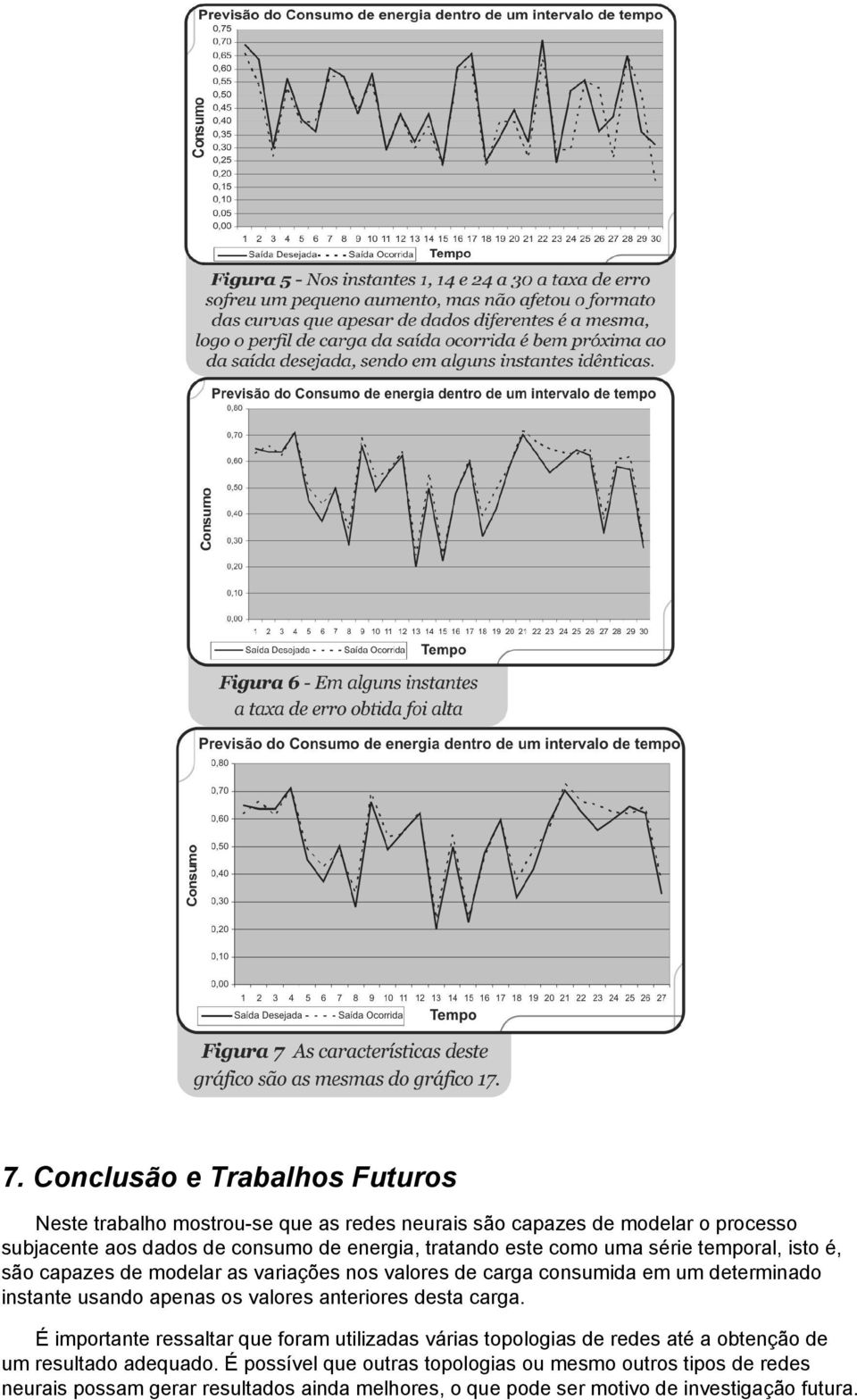 usando apenas os valores anteriores desta carga.