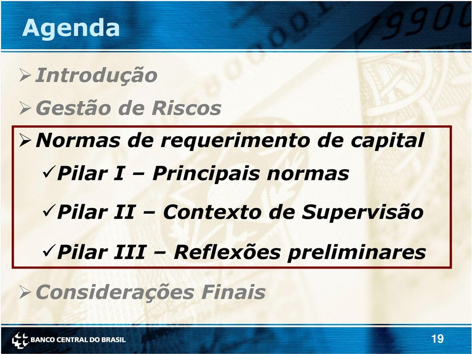 normas Pilar II Contexto de Supervisão Pilar
