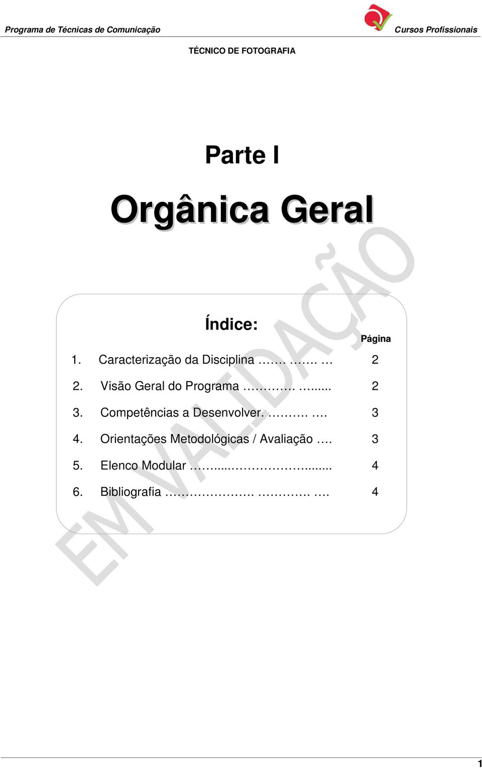 Visão Geral do Programa.... 2 3.