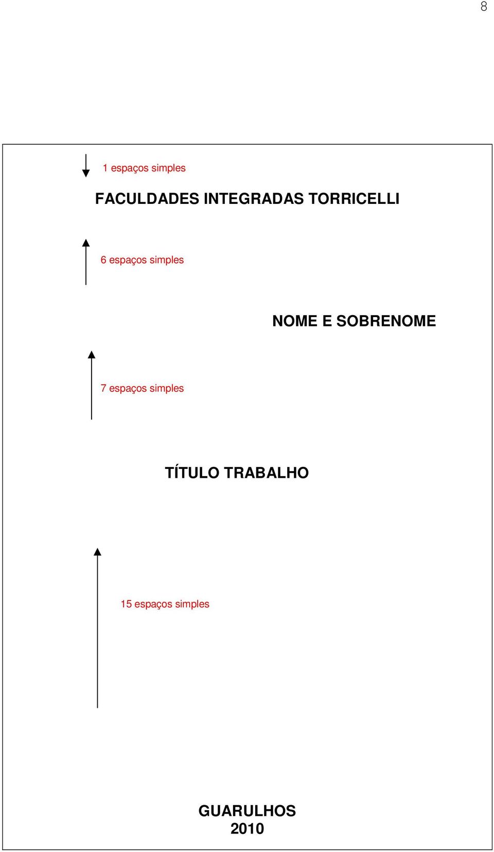 simples NOME E SOBRENOME 7 espaços