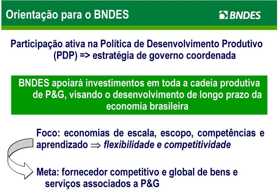 desenvolvimento de longo prazo da economia brasileira Foco: economias de escala, escopo, competências e