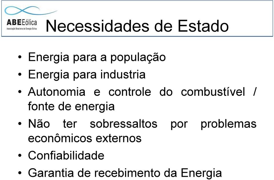 fonte de energia Não ter sobressaltos por problemas