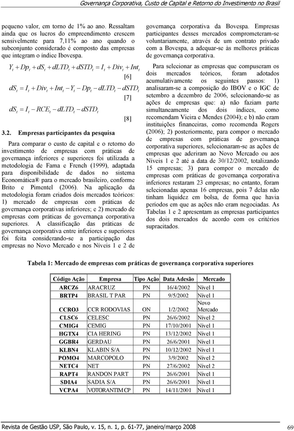 Y + Dp + ds + dld + dsd = I + Div + In [6] ds = I + Div + In Y Dp dld dsd ds = I RCE dld dsd [7] [8] 3.2.