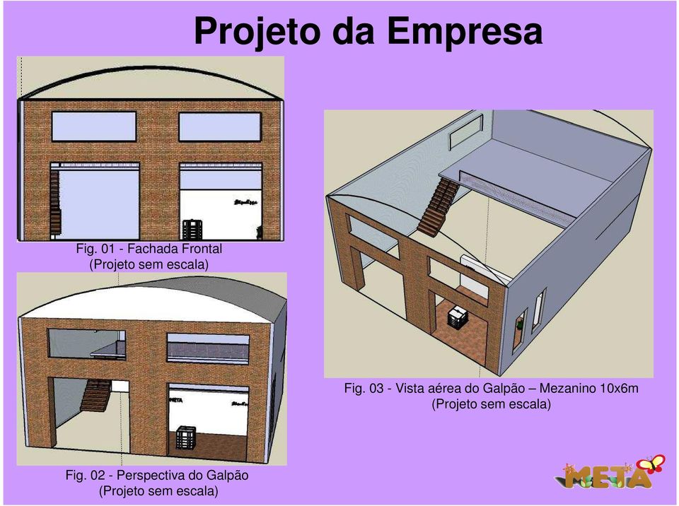 03 - Vista aérea do Galpão Mezanino 10x6m