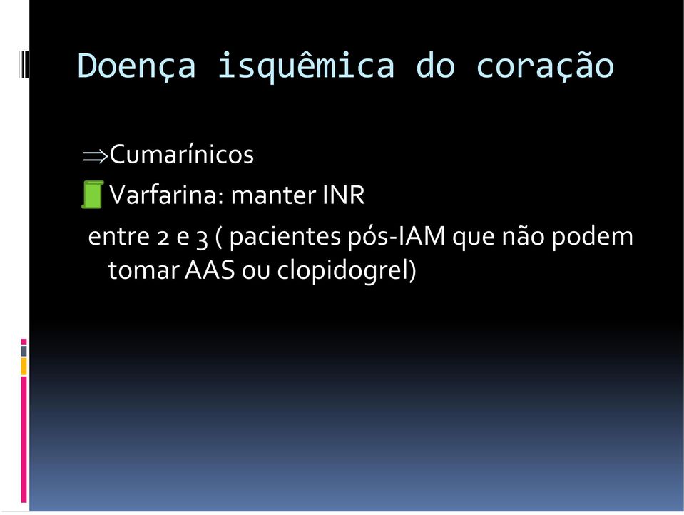 pacientes pós-iam que não