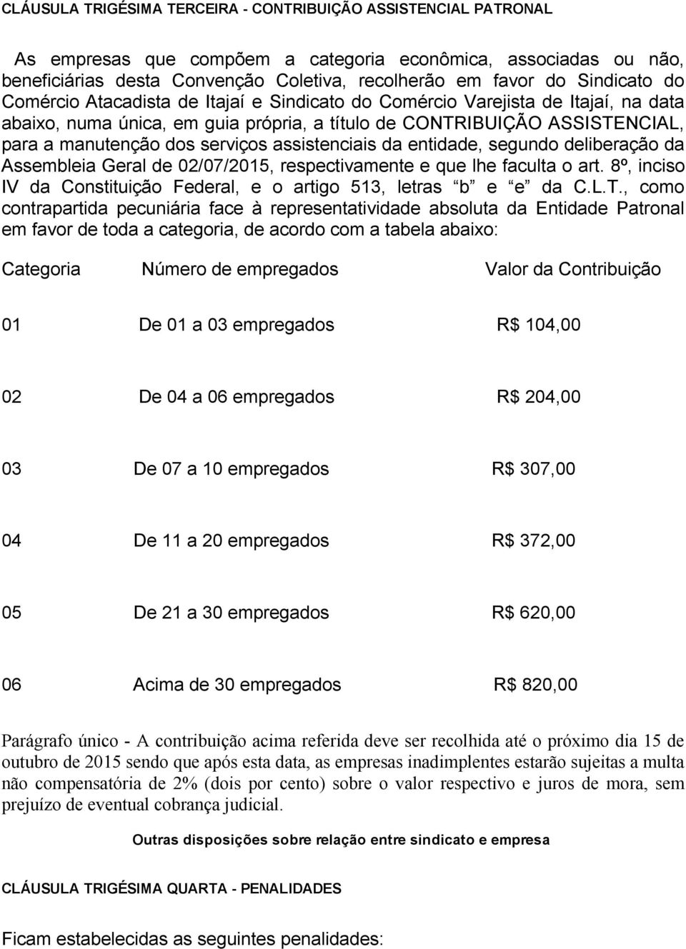 serviços assistenciais da entidade, segundo deliberação da Assembleia Geral de 02/07/2015, respectivamente e que lhe faculta o art.