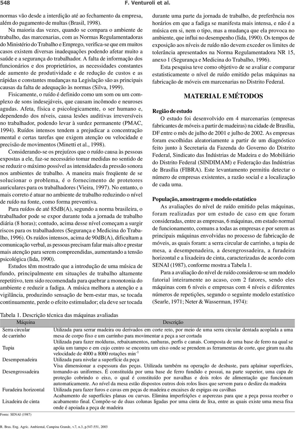 inadequações podendo afetar muito a saúde e a segurança do trabalhador.