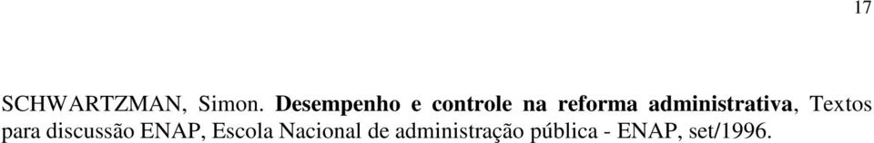 administrativa, Textos para discussão