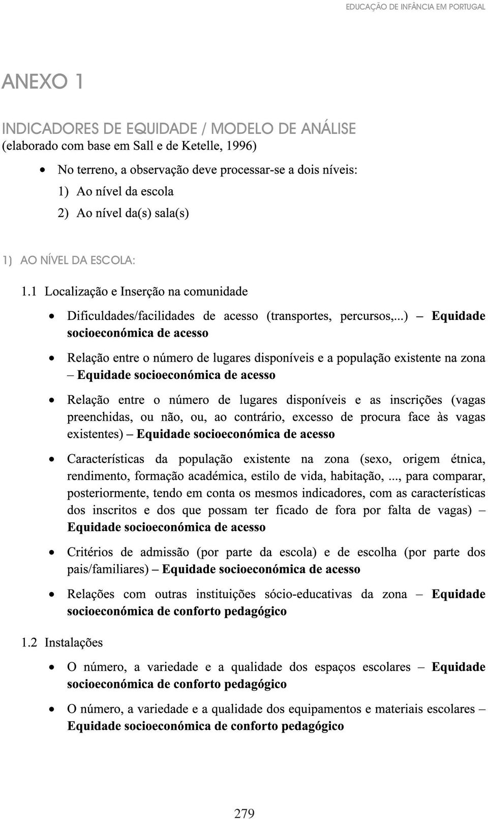 INDICADORES DE EQUIDADE /