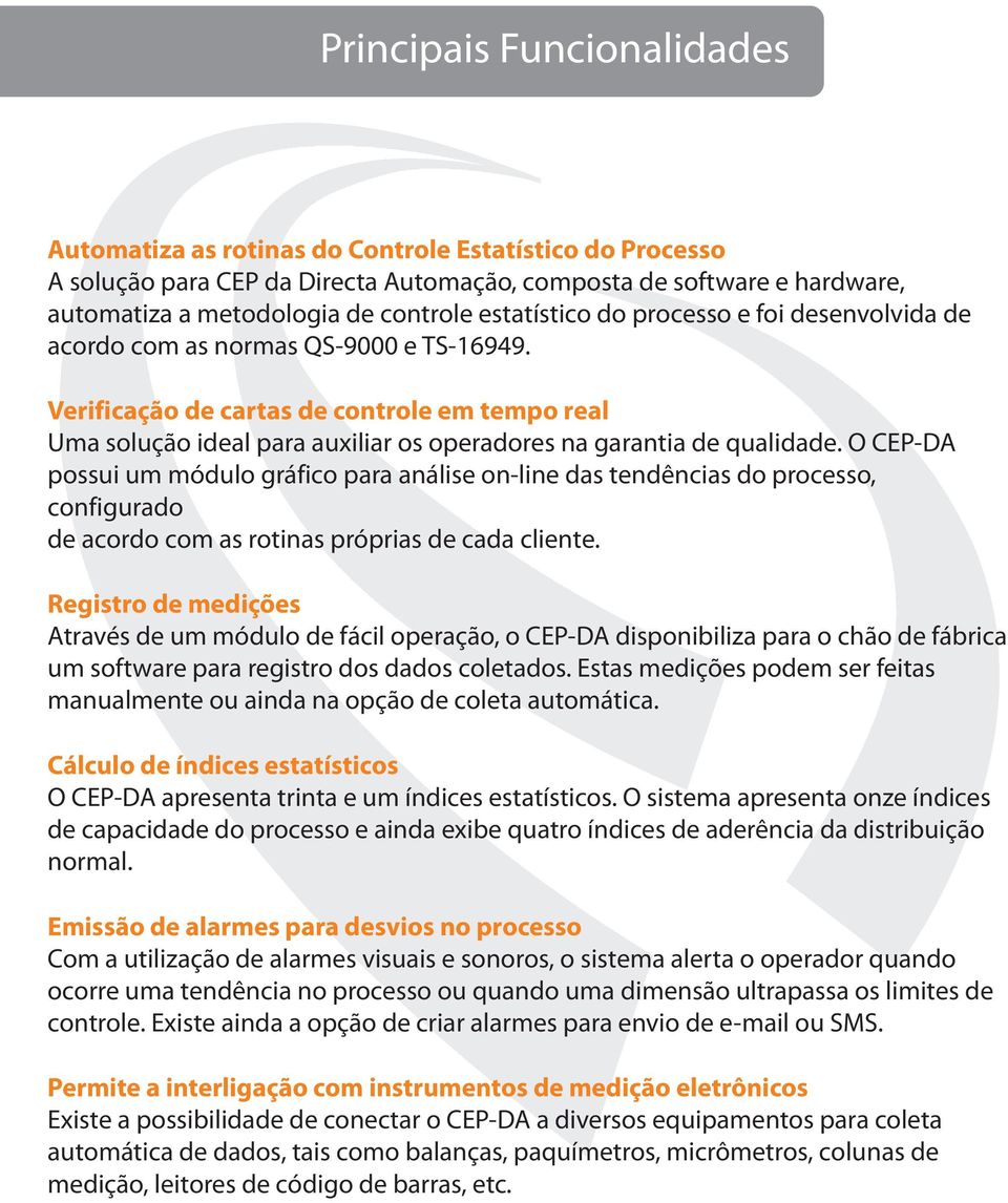 Verificação de cartas de controle em tempo real Uma solução ideal para auxiliar os operadores na garantia de qualidade.