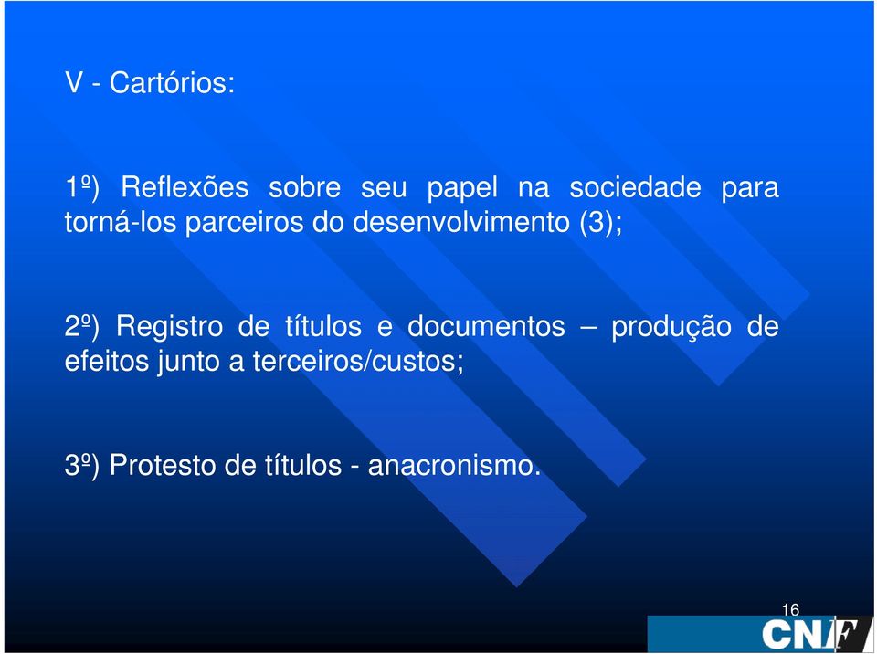 Registro de títulos e documentos produção de efeitos