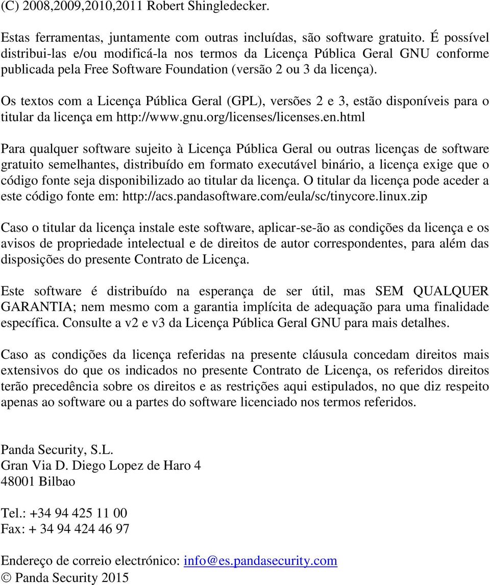 Os textos com a Licenç