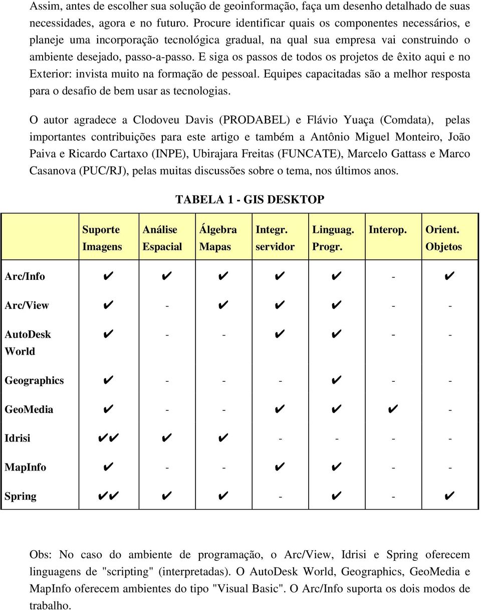 E siga os passos de todos os projetos de êxito aqui e no Exterior: invista muito na formação de pessoal. Equipes capacitadas são a melhor resposta para o desafio de bem usar as tecnologias.