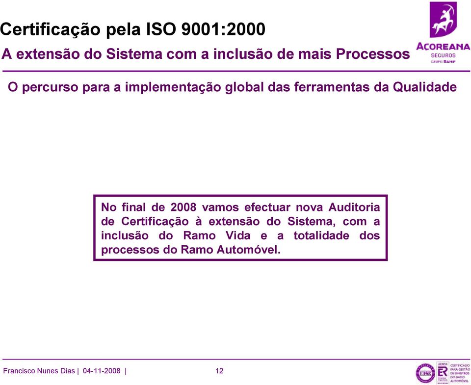 Documentos Análise Reembolsos inclusão do Ramo Vida Contencioso Contencioso e a totalidade dos Continente Açores Processos Operacionais processos do Ramo Automóvel.