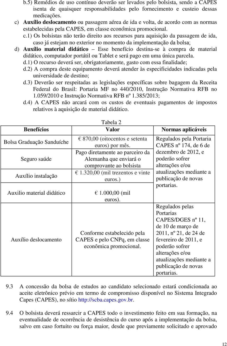 m as normas estabelecidas pela CAPES, em cl