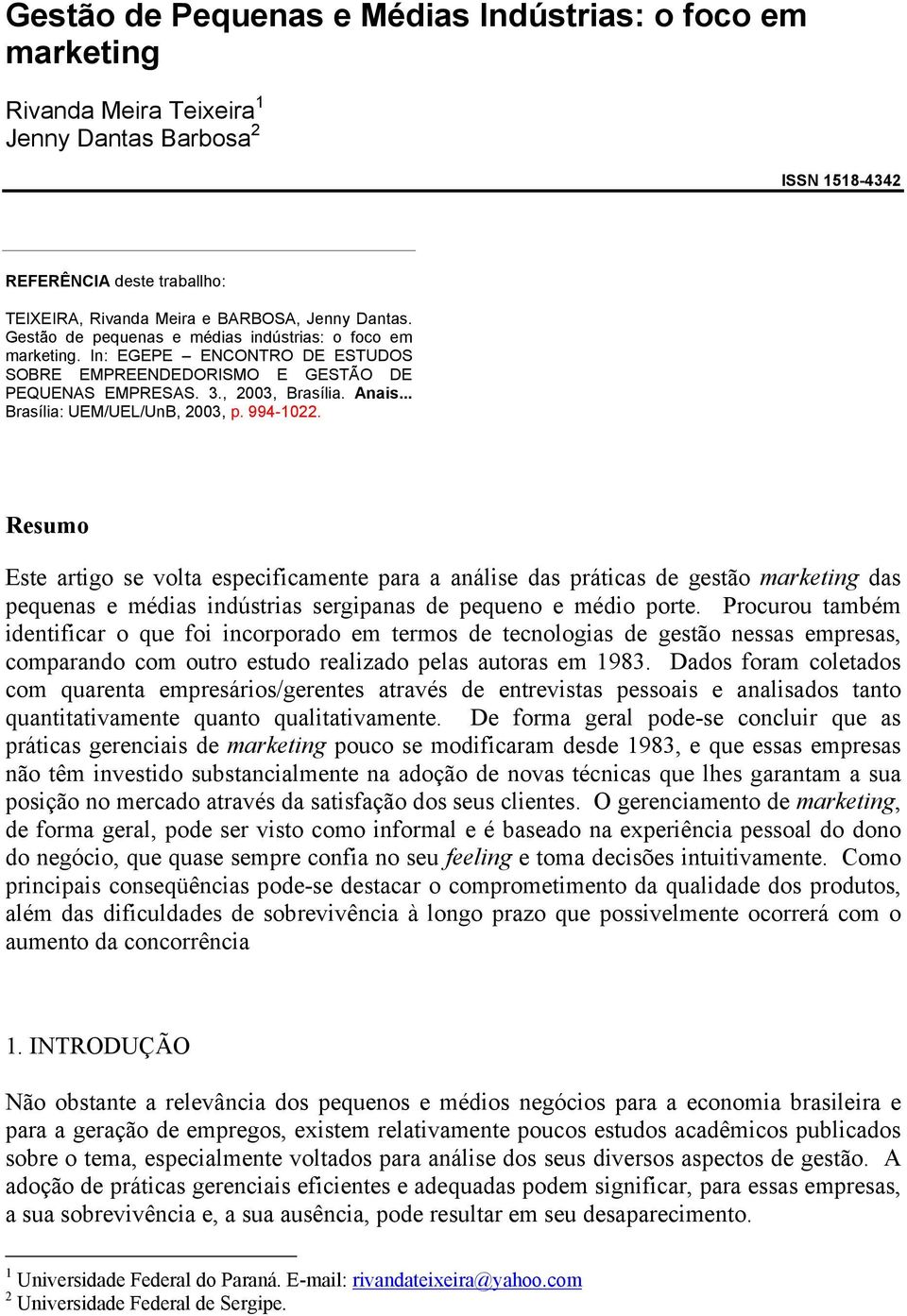 .. Brasília: UEM/UEL/UnB, 2003, p. 994-1022.