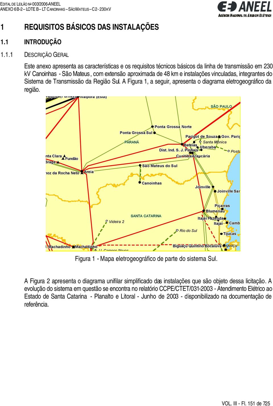 Ivaiporã (Furnas) Ivaiporã (Esul) SÃO PAULO Santa Clara Fundão Ney Braga Bento Munhoz da Rocha Neto Areia Ponta Grossa Norte Ponta Grossa Sul Parigot de Souza Gov.