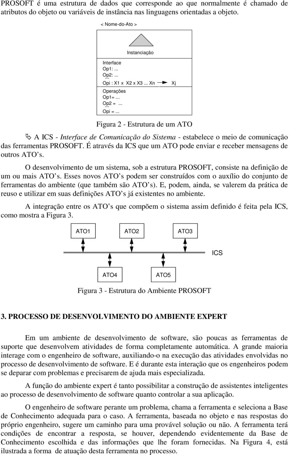 É através da ICS que um ATO pde enviar e receber mensagens de utrs ATO s. O desenvlviment de um sistema, sb a estrutura PROSOFT, cnsiste na definiçã de um u mais ATO s.