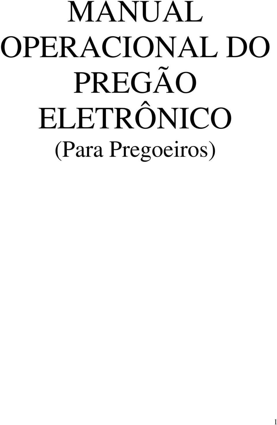 PREGÃO