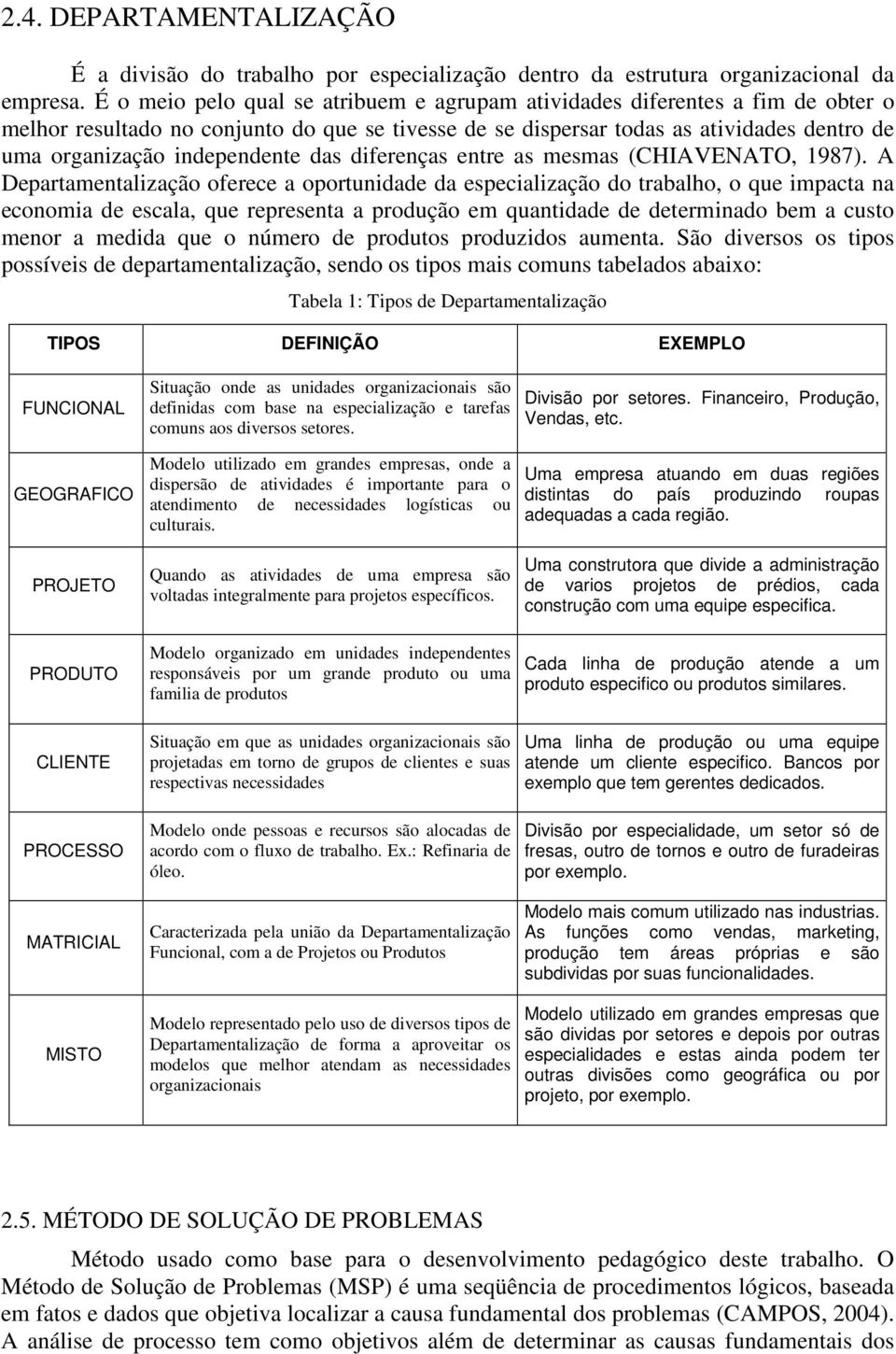 independente das diferenças entre as mesmas (CHIAVENATO, 1987).