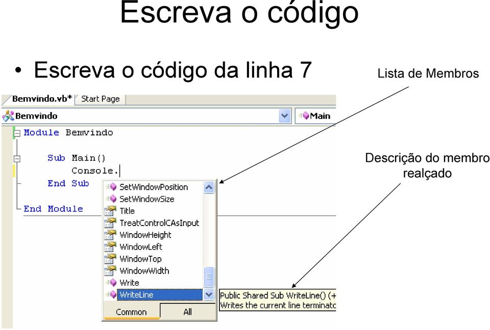 Membros Descrição do