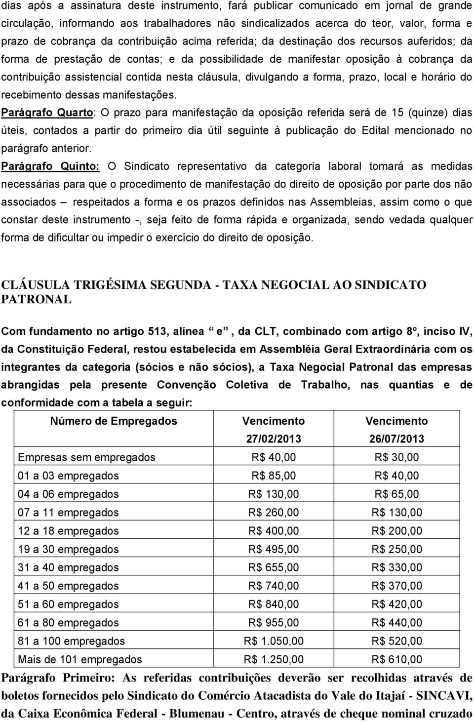 cláusula, divulgando a forma, prazo, local e horário do recebimento dessas manifestações.