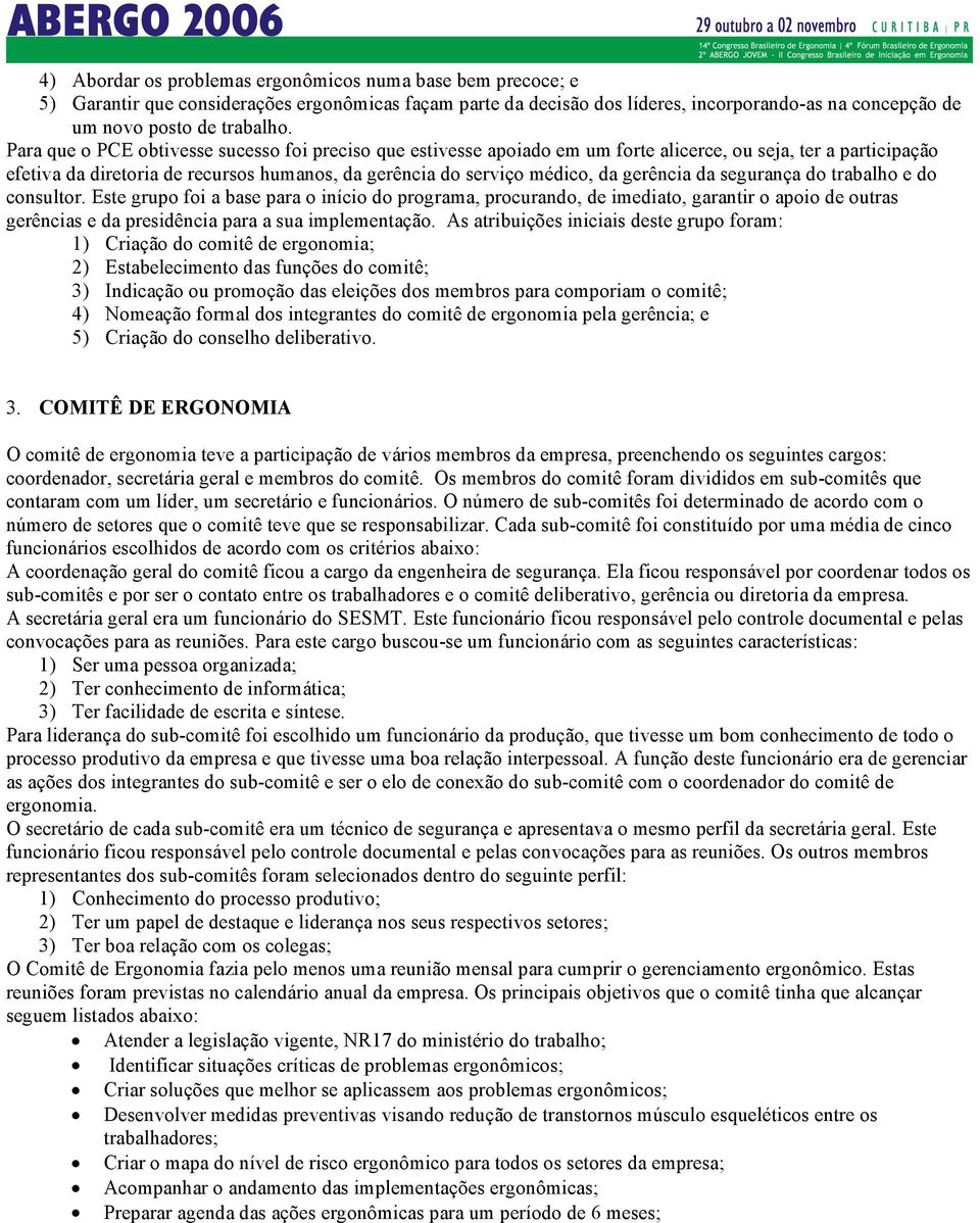 gerência da segurança do trabalho e do consultor.