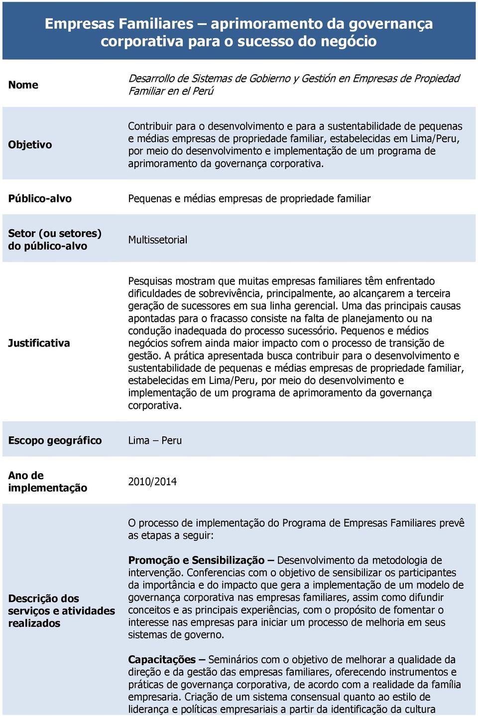 programa de aprimoramento da governança corporativa.