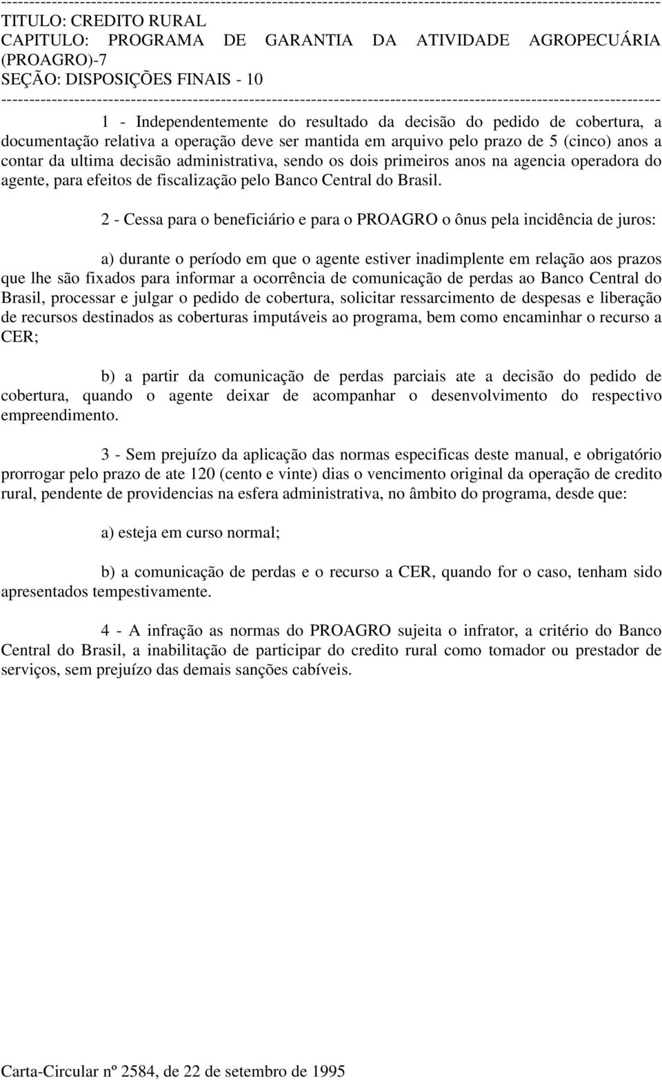 pelo Banco Central do Brasil.