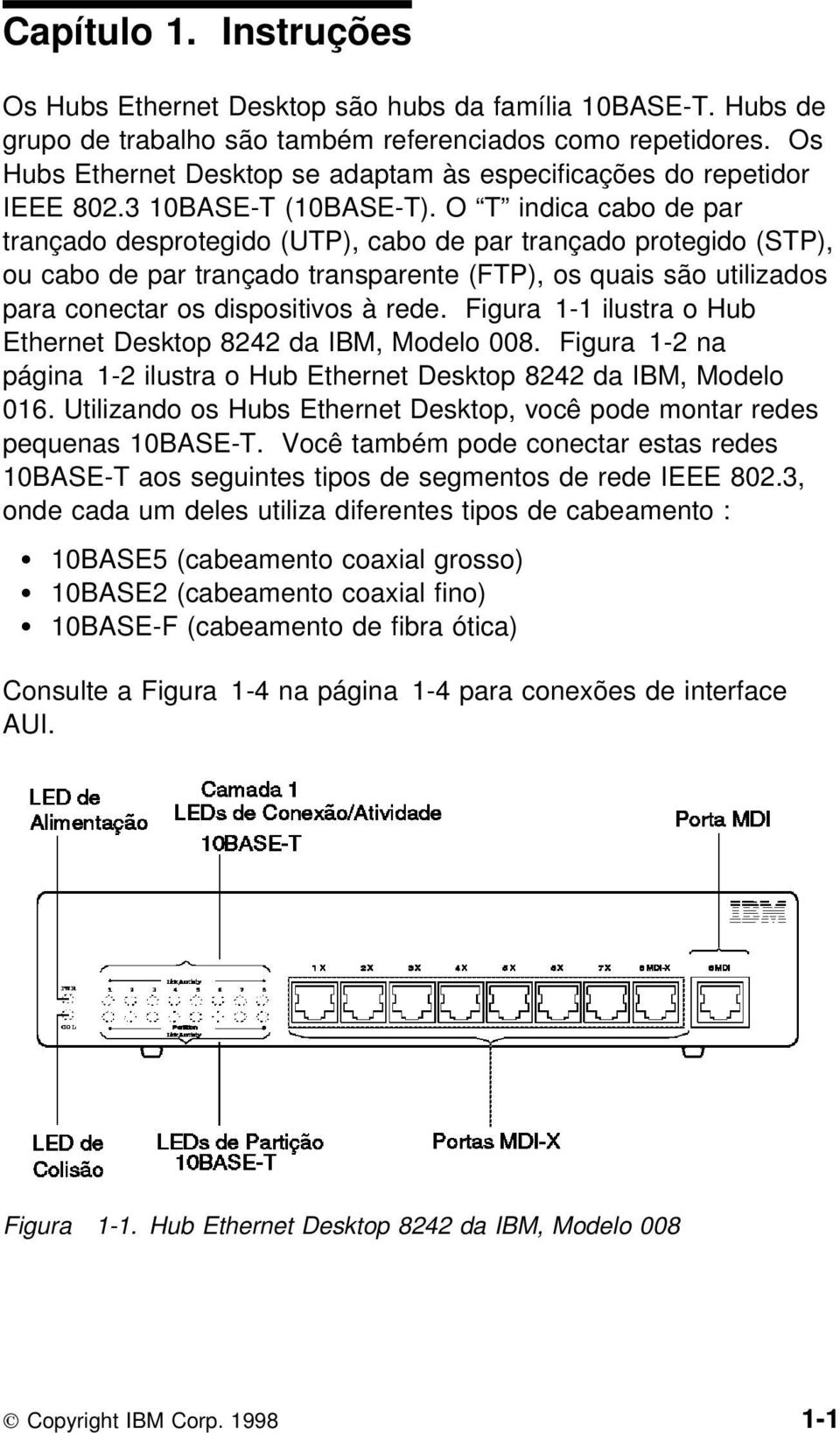 O T indica cabo de par trançado desprotegido (UTP), cabo de par trançado protegido (STP), ou cabo de par trançado transparente (FTP), os quais são utilizados para conectar os dispositivos à rede.