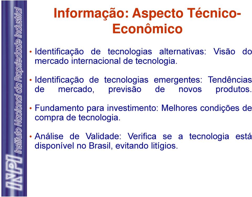 Identificação de tecnologias emergentes: Tendências de mercado, previsão de novos produtos.